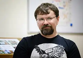 Игорь Малышев в Российской государственной детской библиотеке.