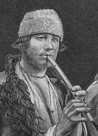 Игра на пыжатке (свирели) в Курской губернии. Публикация 1871 года