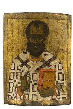 Икона «Святитель Николай Чудотворец». Конец XVI века, Вологда.