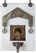 Икона «Святой великомученик Георгий Победоносец» в киоте
