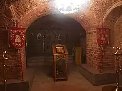 Иконостас в подвале Храма Христа Спасителя