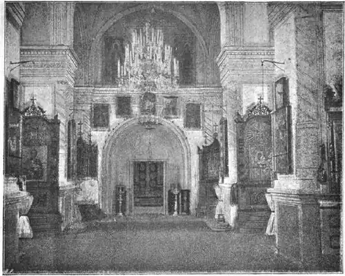 Интерьер храма в 1880-х.