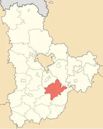 Кагарлыкский район на карте