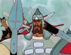 Кадр из мультфильма. Дмитрий Донской