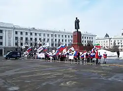 Пикет активистов «Молодой Гвардии Единой России», 24 марта 2012 года
