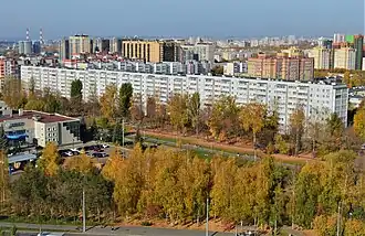 Панорама сквера по улице Академика Парина