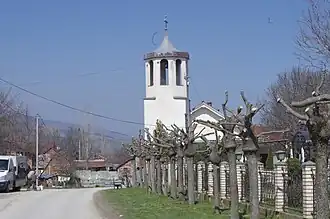 Колокольня в селе