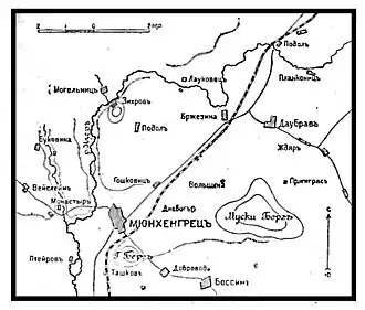 Театр военных действий (карта из ВЭС)