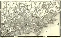Гора Паная, лист 2 карты Южного Крыма к Крымскому сборнику Кеппена (1836)