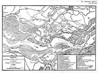 Карта осады в 1796 г.