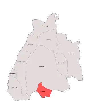 Агиштинское сельское поселение на карте