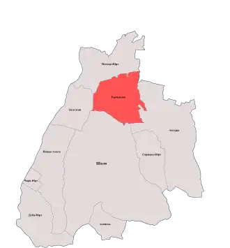 Герменчукское сельское поселение на карте