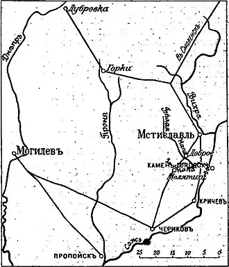 Театр военных действий (рисунок из статьи «Доброе» «Военная энциклопедия Сытина»; 1912 год)