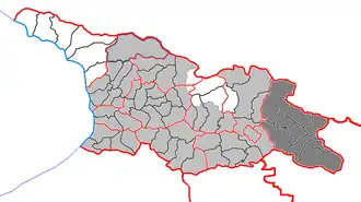 Кахетия на карте