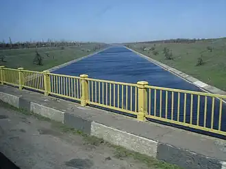 Вид на канал с автодороги М-14