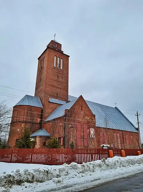 Кирха в посёлке Севастьяново. 2021 год