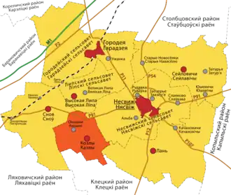 Козловский сельсовет на карте