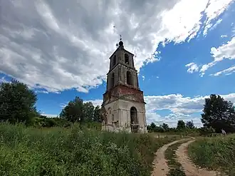 Колокольня церкви Николая Чудотворца. Урочище Аргуново