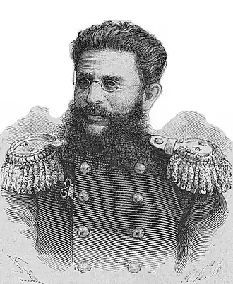 Генерал-майор В. Д. Коссинский, 1877 год