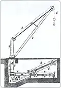 Кран с водяным приводом У. Д. Армстронга, 1846 год