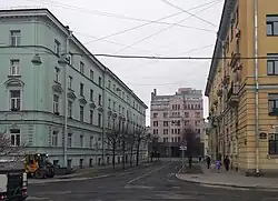 Вид от Рождественской церкви в сторону 5-й Советской