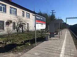 Пассажирская платформа. Вид со стороны Боровинки