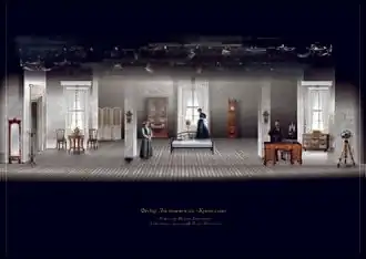 Сценография спектакля «Кроткая» в Государственном академическом театре драмы им. И. А. Слонова, г. Саратов, 2022 г.