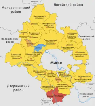 Крупицкий сельсовет на карте