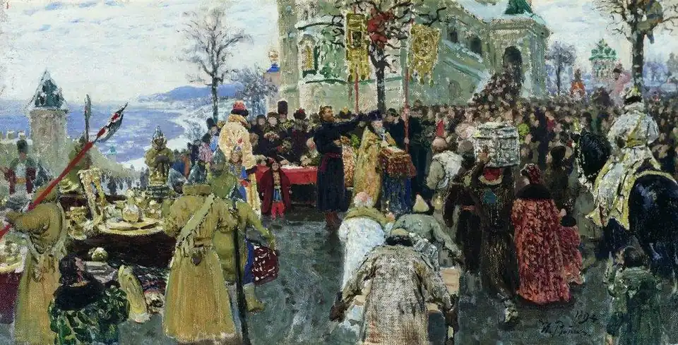 И. Е. Репин. Эскиз «Кузьма Минин», 1894