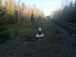 Разобранный боковой путь. Вид в сторону Яккимы