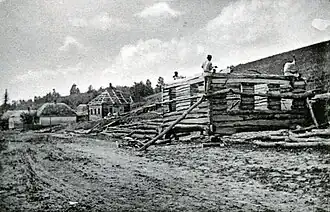 Строительство хат в Куриловке. 1908 год