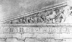 Рисунки Жака Каррея. Левый фрагмент и правый фрагмент ...