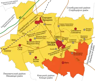 Ланский сельсовет на карте