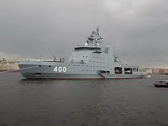 Головной корабль «Иван Папанин» в Санкт-Петербурге 30 июля 2024 года.