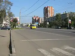 Улица Лежневская в районе автовокзала