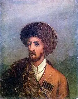 Черкес (холст, масло; 1838).