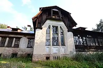 Усадьба Глухово. Летний дом при особняке А. И. Морозова (до начала реставрации)