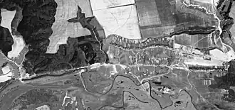 Спутниковая съёмка деревни Лещиновка. 1972 год