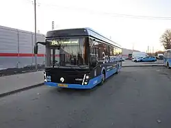 ЛиАЗ-6274  образца 2023 года на конечной остановке «МЦД „Грачёвская“», 2024