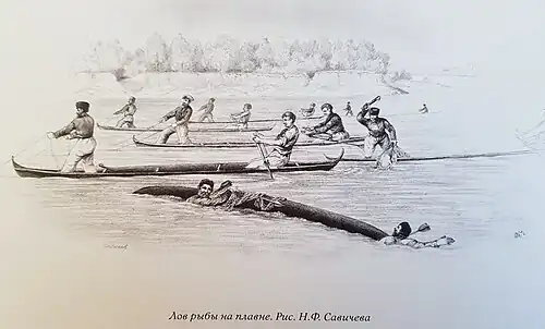 Лов рыбы на плавне