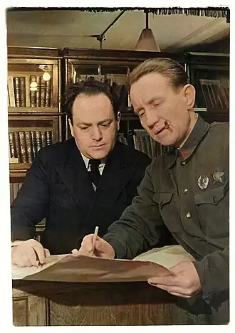 Локтев Л.А. (слева) и Логинов М.Н. 1939 год.