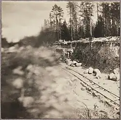 Строительство перегона Лоймола — Райконкоски. Июнь 1920 год.