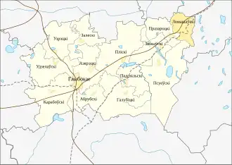 Ломашевский сельсовет на карте