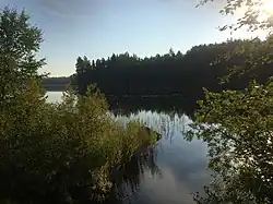 Вид против течения (в сторону Луотоярви)