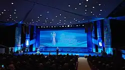 Церемония закрытия 20-го кинофестиваля "Лучезарный ангел" в 2023 году в зале Церковных соборов Храма Христа Спасителя