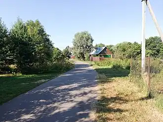 Улица в деревне Люторецкое