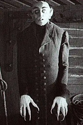 граф Орлок в исполнении Макса Шрека (1922)