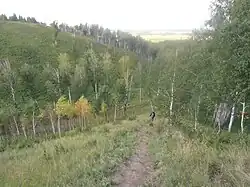 Спуск по правому склону