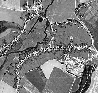 Спутниковая съёмка села Мацково. 1972 год