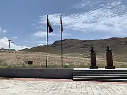 Мемориал, посвященный пилотам вертолета МИ-24 ВКС России